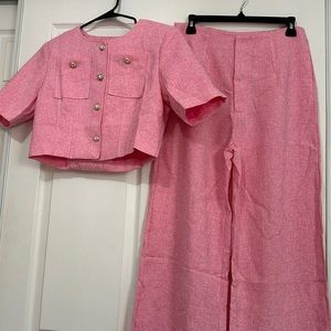 Shein new never used pink set size Medium